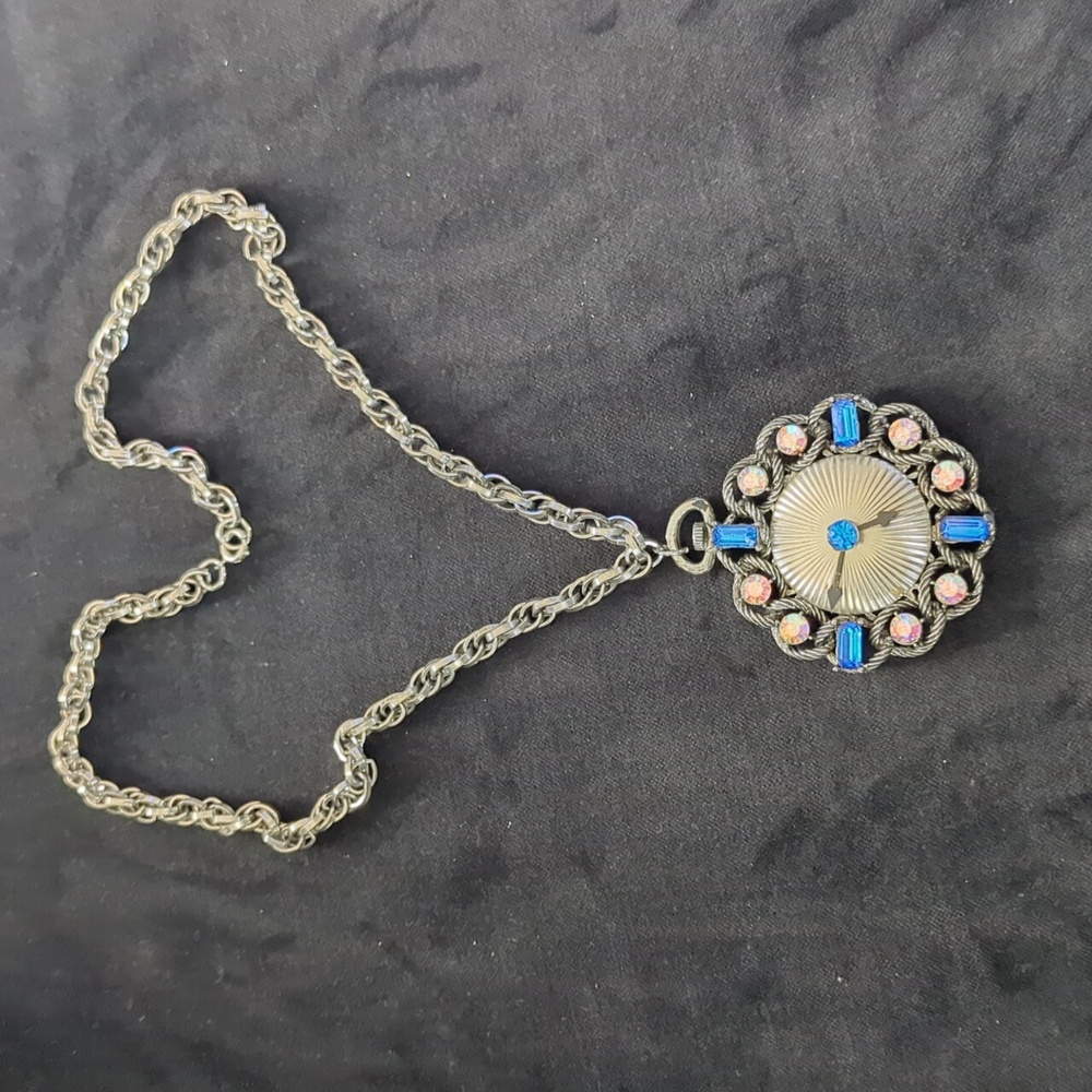 Vintage Clock Necklace